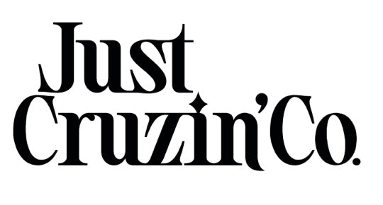 Just Cruzin' Co Script With Logo Vinyl Cut Sticker