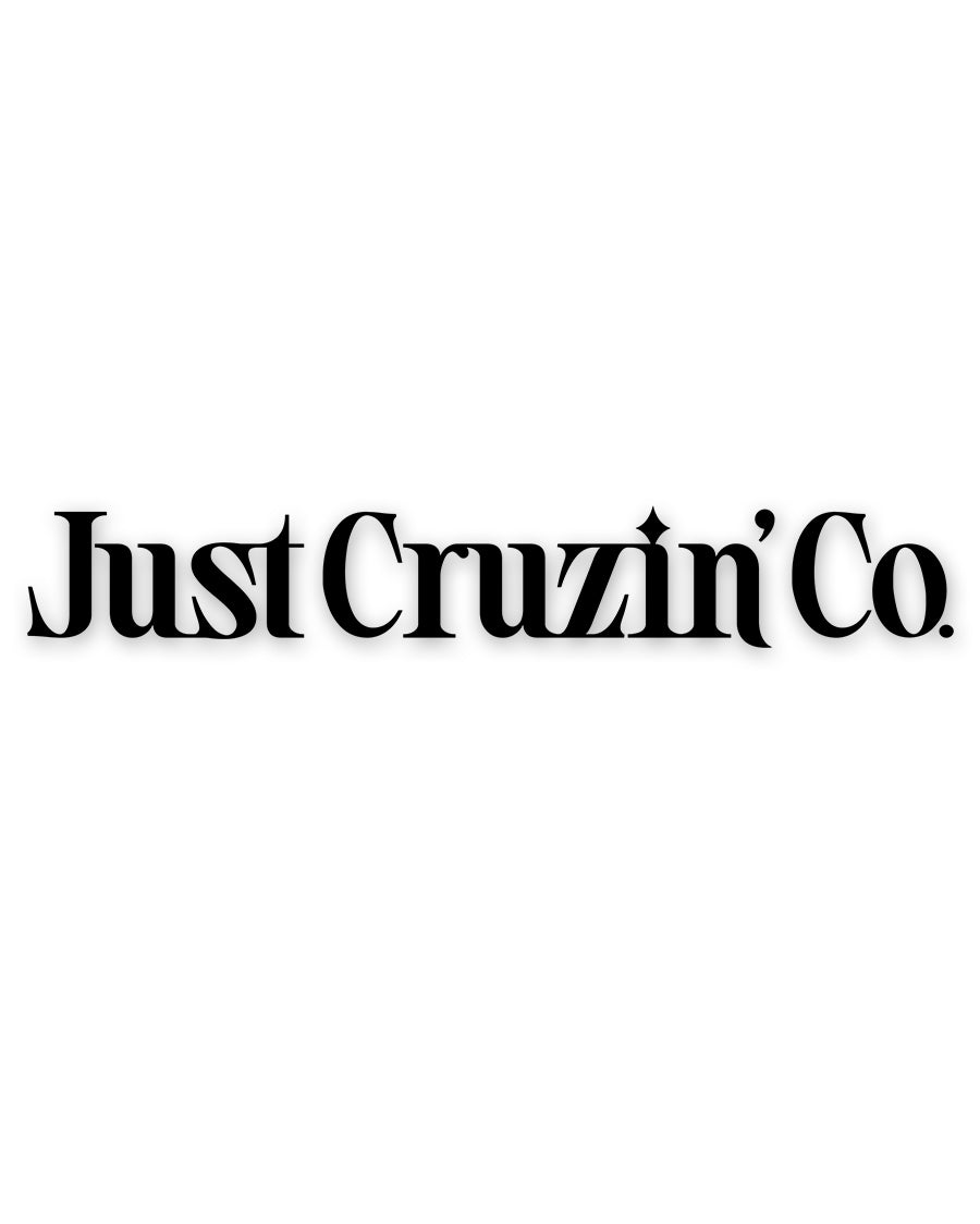 Just Cruzin' Co Script Writing Sticker